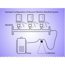 FG-3 Química Colectores de vidrio Filtración al vacío